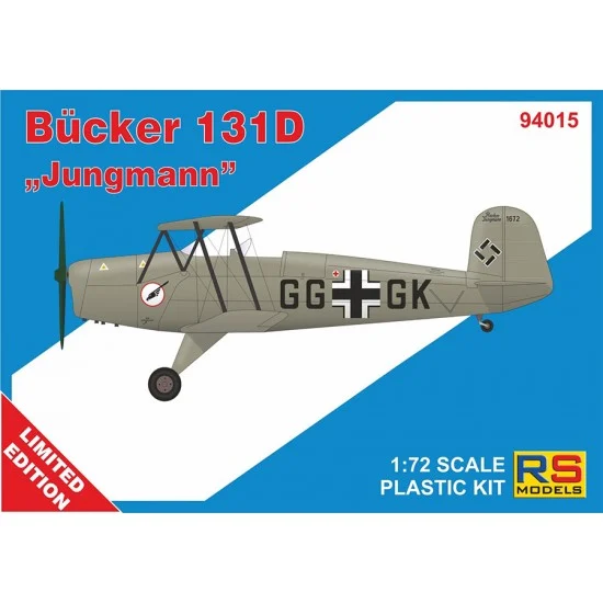 RS Models 94015 1/72 Bucker 131D Jungmann Basic Trainer - Model Planes