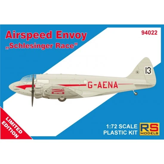 RS Models 94022 1/72 British Airspeed Envoy Schlesinger Race - Model Planes