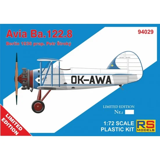 RS Models 94029 1/72 Avia Ba.122.8 OK-AWA Berlin 36