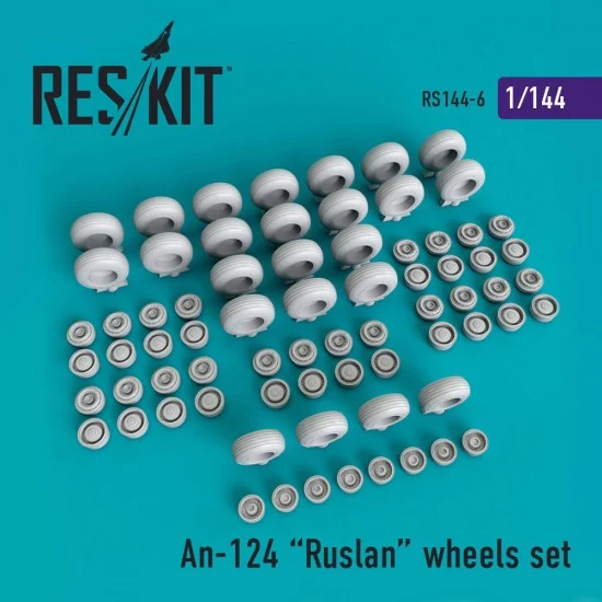 Reskit RS144-0006 1/144 Antonov An-124 Ruslan Wheels set for Revell kits