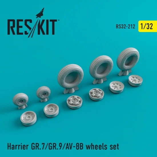 Reskit RS32-0212 1/32 Harrier GR.7/GR.9/AV-8B Wheels set for Trumpeter kits