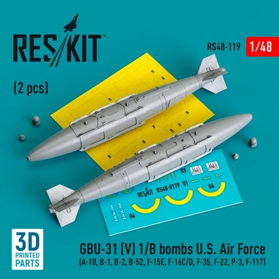 Reskit RS48-0119 1/48 GBU 31 Bomb (2pcs)