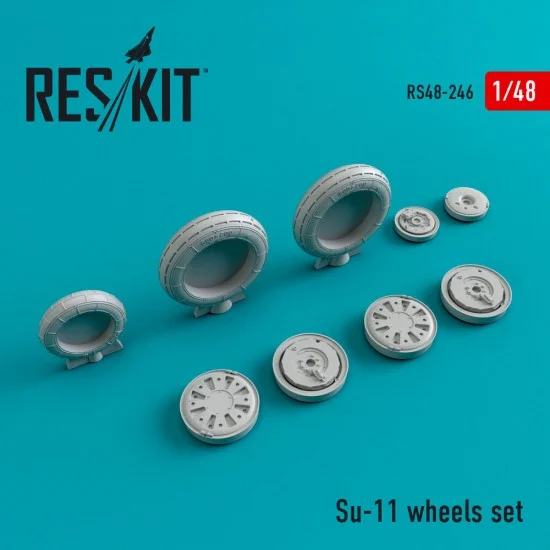 Reskit RS48-0246 1/48 Sukhoi Su-11 Wheels Set for Trumpeter kits