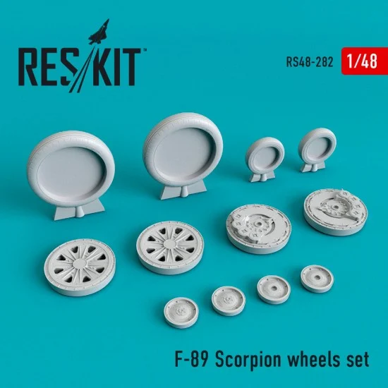 Reskit RS48-0282 1/48 Northrop F-89 Scorpion Wheels set for Revell kits