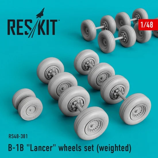 Reskit RS48-0381 1/48 Rockwell B-1B Lancer Wheels set (weighted)
