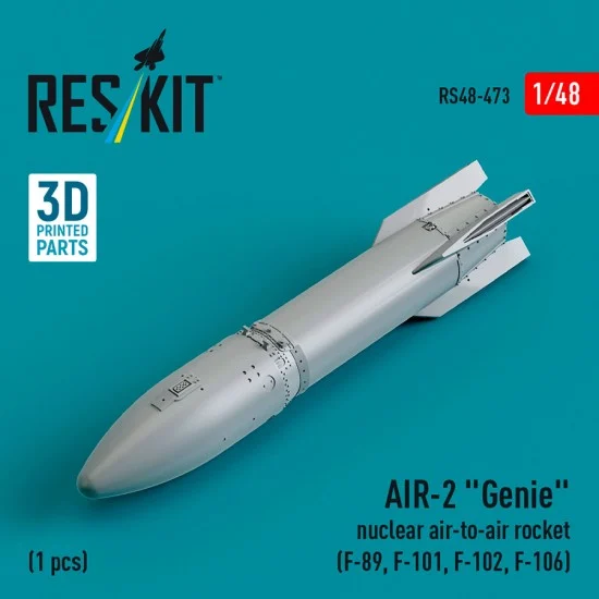 Reskit RS48-0473 1/48 AIR-2 Genie Nuclear Air-to-air Rocket for F-89, F-101, F-102, F-106