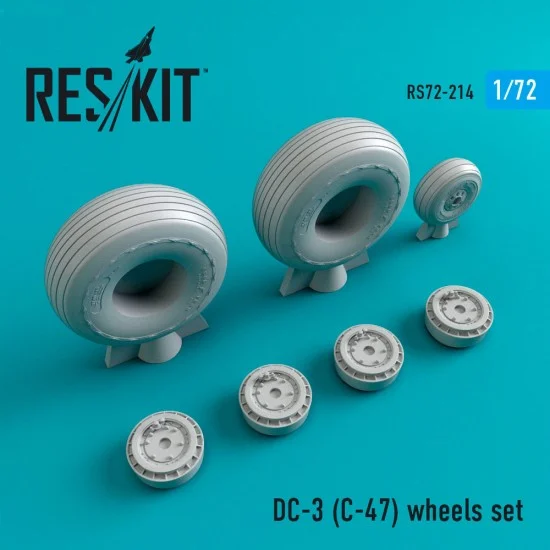 Reskit RS72-0214 1/72 Douglas DC-3 (C-47) Wheels set