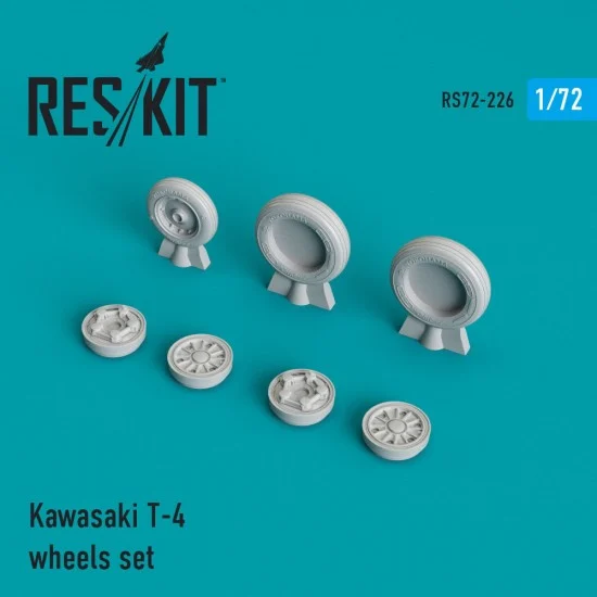 Reskit RS72-0226 1/72 Kawasaki T-4 Wheels set for Hasegawa kits