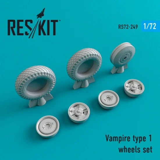 Reskit RS72-0249 1/72 Vampire Type 1 Wheels set