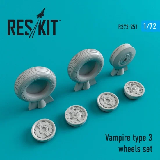 Reskit RS72-0251 1/72 Vampire Type 3 Wheels set