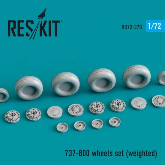 Reskit RS72-0370 1/72 Boeing 737-800 Wheels set (weighted)