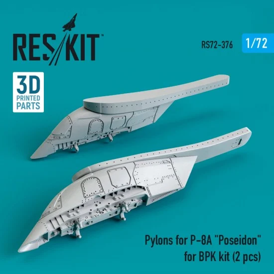 Reskit RS72-0376 1/72 Pylons for P-8A Poseidon for BPK kit (2 pcs) (3D Printing)