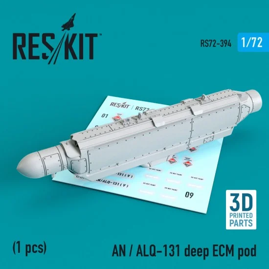 Reskit RS72-0394 1/72 AN / ALQ-131 Deep ECM Pod (3D Printing)