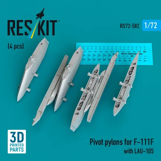 Reskit RS72-0502 1/72 Pivot Pylons for F-111F with LAU-105 (4pcs)