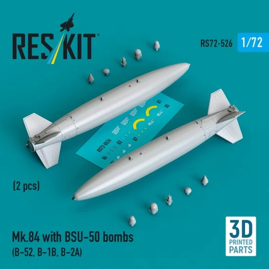 Reskit RS72-0526 1/72 Mk.84 with BSU-50 Bombs (2pcs) for B-52, B-1B, B-2A