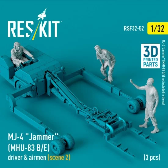 Reskit RSF32-0052 1/32 MJ-4 Jammer (MHU-83 B/E) Driver and Airmen Scene 2 (3 figures)