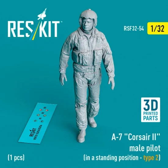 Reskit RSF32-0054 1/32 A-7 Corsair II Male Pilot (In A Standing Position - Type 2)