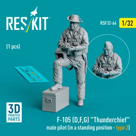 Reskit RSF32-0064 1/32 F-105 (D,F,G) Thunderchief Male Pilot (In A Standing Position - Type 2)