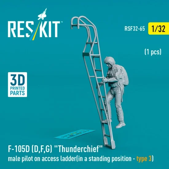 Reskit RSF32-0065 1/32 F-105 (D,F,G) Thunderchief Male Pilot On Access Ladder Type 3