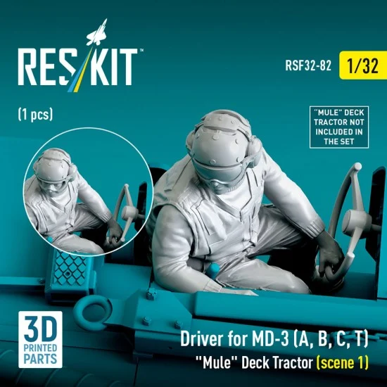 Reskit RSF32-0082 1/32 Driver for MD-3 (A/B/C/T) Mule Deck Tractor (scene 1)