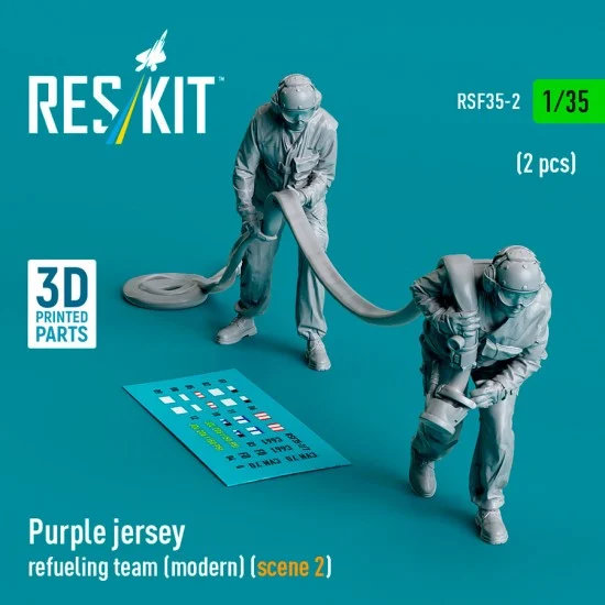 Reskit RSF35-0002 1/35 Modern Purple Jersey Refueling Team Scene #2 (2 figures)