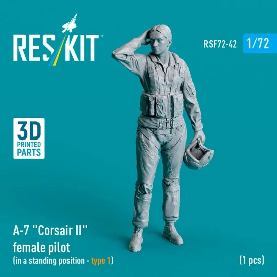 Reskit RSF72-0042 1/72 A-7 Corsair II Female Pilot (In A Standing Position - Type 1)