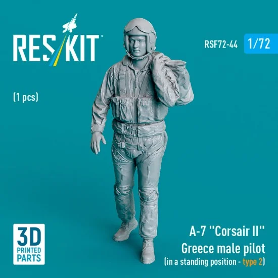 Reskit RSF72-0044 1/72 A-7 Corsair II Greece Male Pilot (In A Standing Position - Type 2)