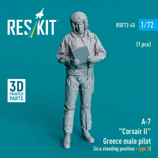Reskit RSF72-0045 1/72 A-7 Corsair II Greece Male Pilot (In A Standing Position - Type 3)