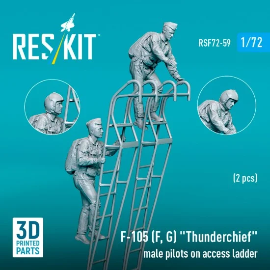 Reskit RSF72-0059 1/72 F-105 (F, G) Thunderchief Male Pilots on Access Ladder (2 figures)