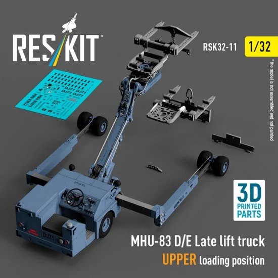 Reskit RSK32-0011 1/32 MHU-83 D/E Late Lift Truck UPPER Loading Position (3D Printed model kit)