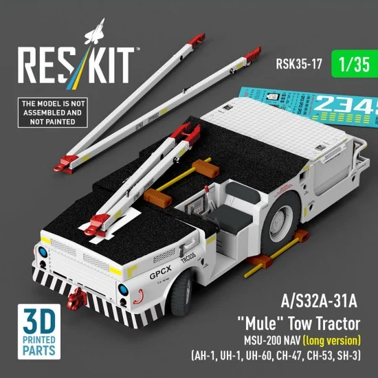Reskit K35-0017 1/35 A/S32A-31A Mule Tow Tractor MSU-200 NAV (long version)