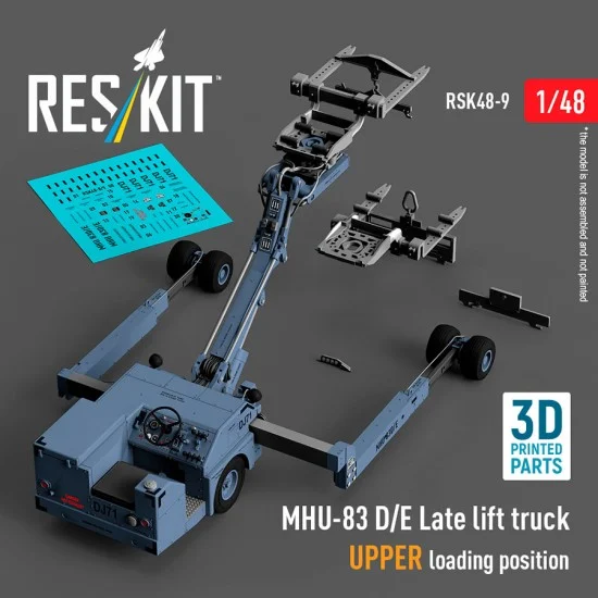 Reskit RSK48-0009 1/48 MHU-83 D/E Late Lift Truck UPPER Loading Position (3D Printed model kit)