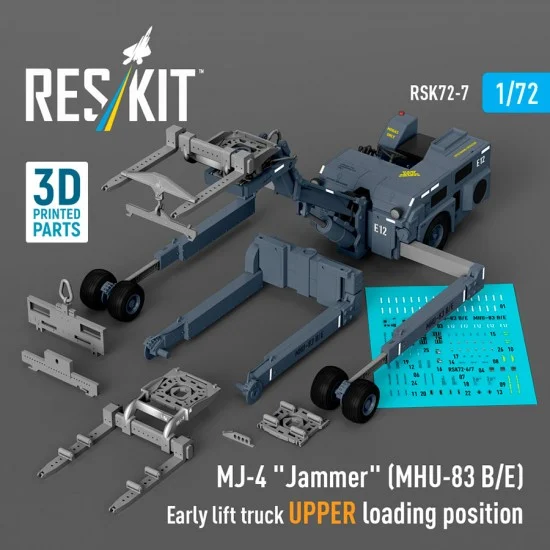 Reskit RSK72-0007 1/72 MJ-4 Jammer (MHU-83 B/E) Early Lift Truck UPPER Loading Position