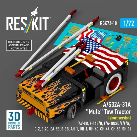Reskit K72-0010 1/72 A/S32A-31A Mule Tow Tractor (short version)