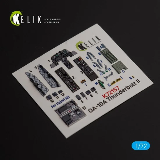 Kelik RSK72157 1/72 OA-10A Thunderbolt Interior parts (3D decals) for Italeri kit