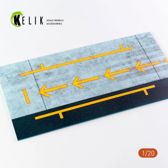 Kelik RSKS20004 1/20 F1 Pitstop Type #2 3mm Acrylic Base (180 x 357 mm, 210 g) - Scenics & Diorama