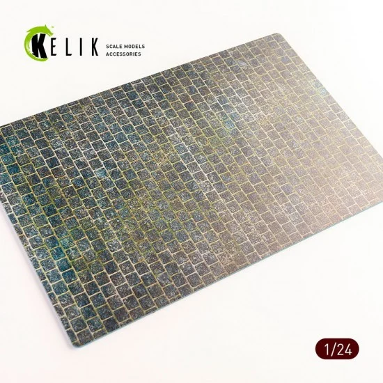 Kelik RSKS24011 1/24 Cobblestone Road 1910s-1930s Acrylic 3mm Base (280 x 180 mm)