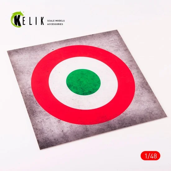 Kelik RSKS48026 1/72 - 1/48 Italy Roundel Acrylic 3mm Base (240 x 240 mm)