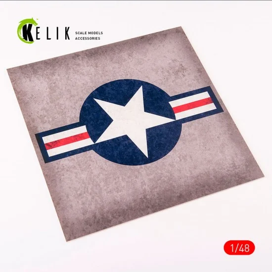 Kelik RSKS48027 1/72 - 1/48 US Roundel Acrylic 3mm Base (240 x 240 mm)