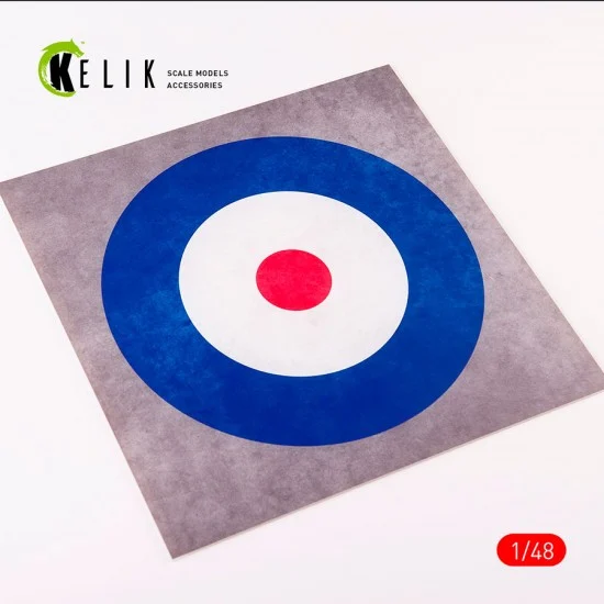Kelik RSKS48028 1/72 - 1/48 United Kingdom Roundel Acrylic 3mm Base (240 x 240 mm)