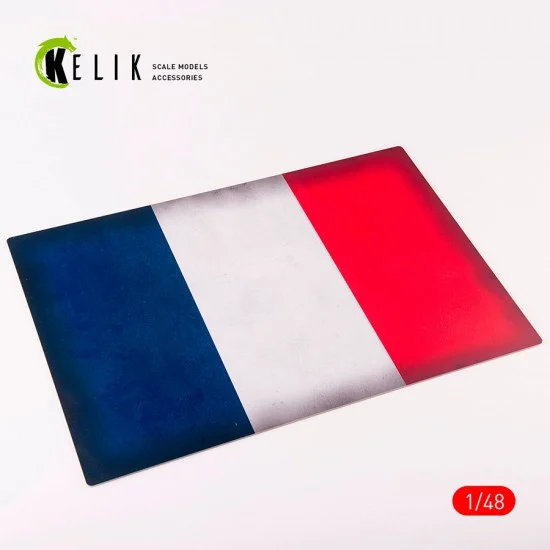 Kelik RSKS48029 1/48 France Flag Acrylic 3mm Base (410 x 270 mm) - Scenics & Diorama