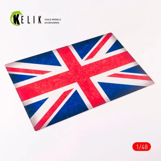Kelik RSKS48030 1/48 United Kingdom Flag Acrylic 3mm Base (410 x 270 mm) - Scenics & Diorama