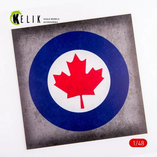Kelik RSKS48033 1/72 - 1/48 Canada Roundel Acrylic 3 mm (240 x 240 mm, 190g)