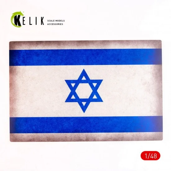 Kelik RSKS48036 1/72 - 1/32 Israel Flag Base Acrylic 3 mm (410 x 270 mm, 410 g)