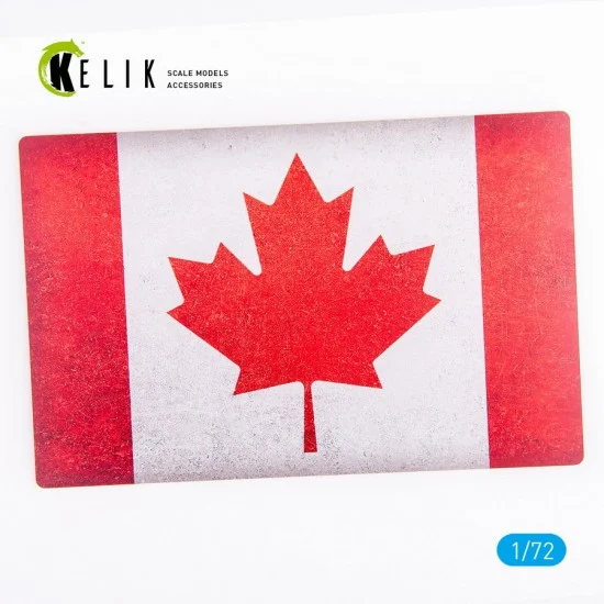 Kelik RSKS72086 1/72 Canada Flag Base Acrylic 3 mm (280 x 180 mm, 170 g) - Scenics & Diorama