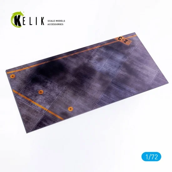 Kelik KS72112 1/72 YOKOTA AIRBASE Type A 3mm Acrylic Base (180 x 357 mm, 210 g) - Model Planes