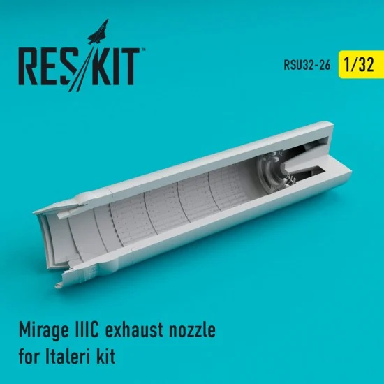 Reskit RSU32-0026 1/32 Mirage IIIC Exhaust Nozzle for Italeri kits