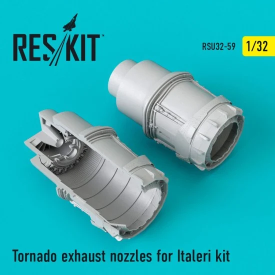 Reskit RSU32-0059 1/32 Tornado Exhaust Nozzles for Italeri Kit