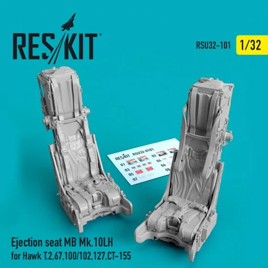 Reskit RSU32-0101 1/32 Ejection Seat Mb Mk.10Lh for Hawk T.2,67,100/102,127,Ct-155