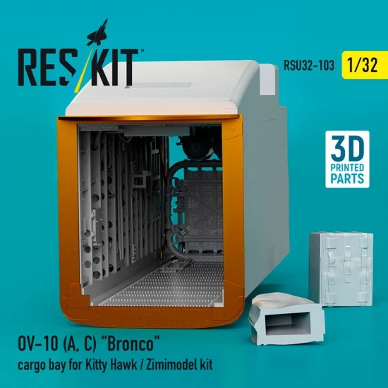 Reskit RSU32-0103 1/32 OV-10 (A, C) Bronco Cargo Bay for Kitty Hawk / Zimimodel kit